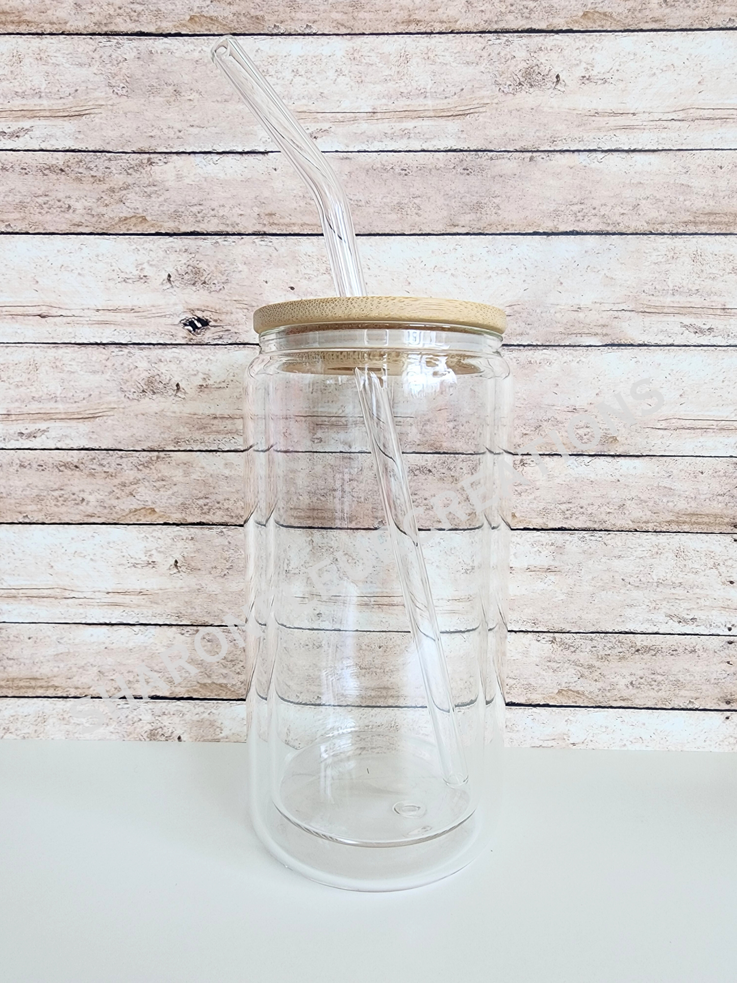 16oz Glass Snowglobe Cup