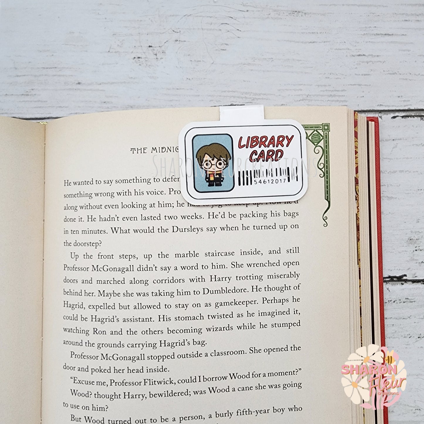 Harry Potter Library Card Magnetic Bookmark