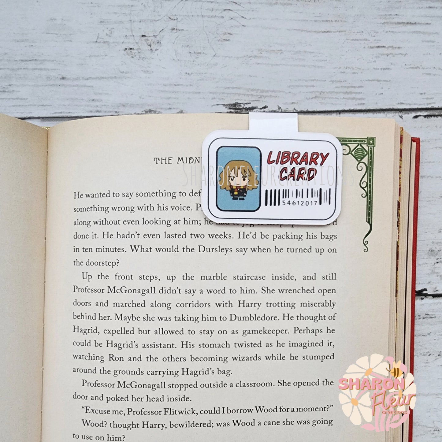 Hermione Library Card Magnetic Bookmark