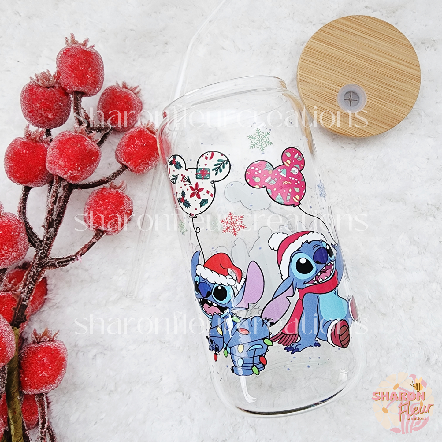 Blue Alien Glass Cup