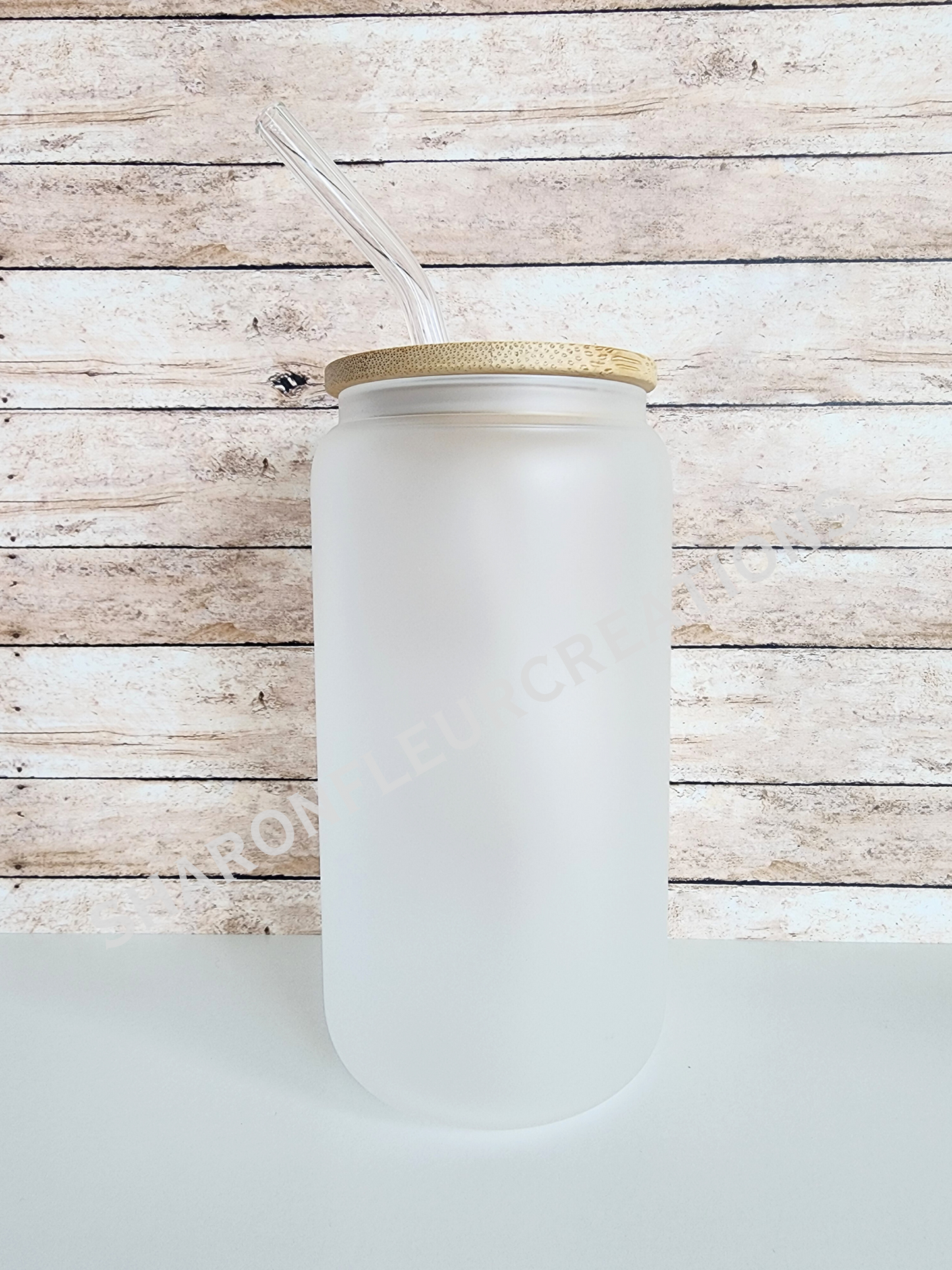 16oz Glass Frosted Cup