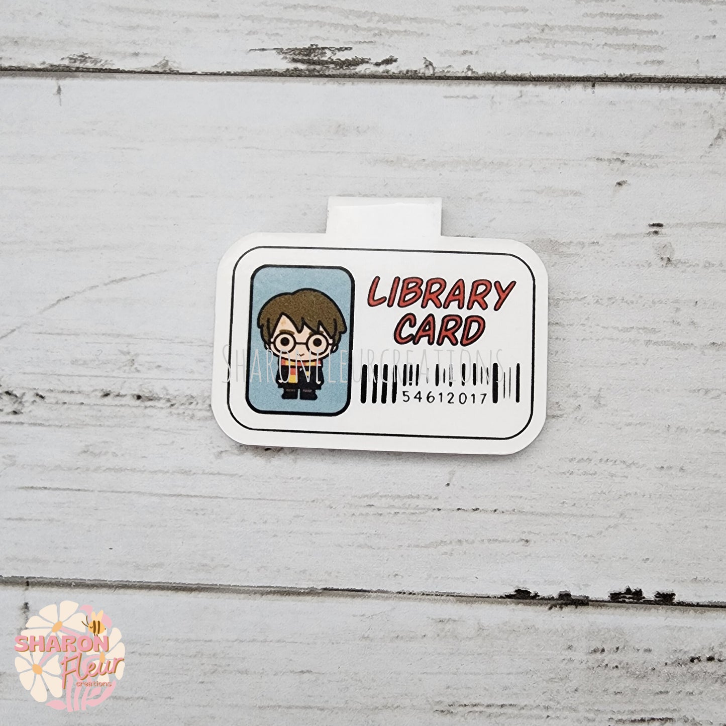 Harry Potter Library Card Magnetic Bookmark