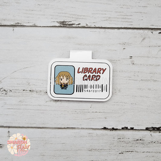 Hermione Library Card Magnetic Bookmark