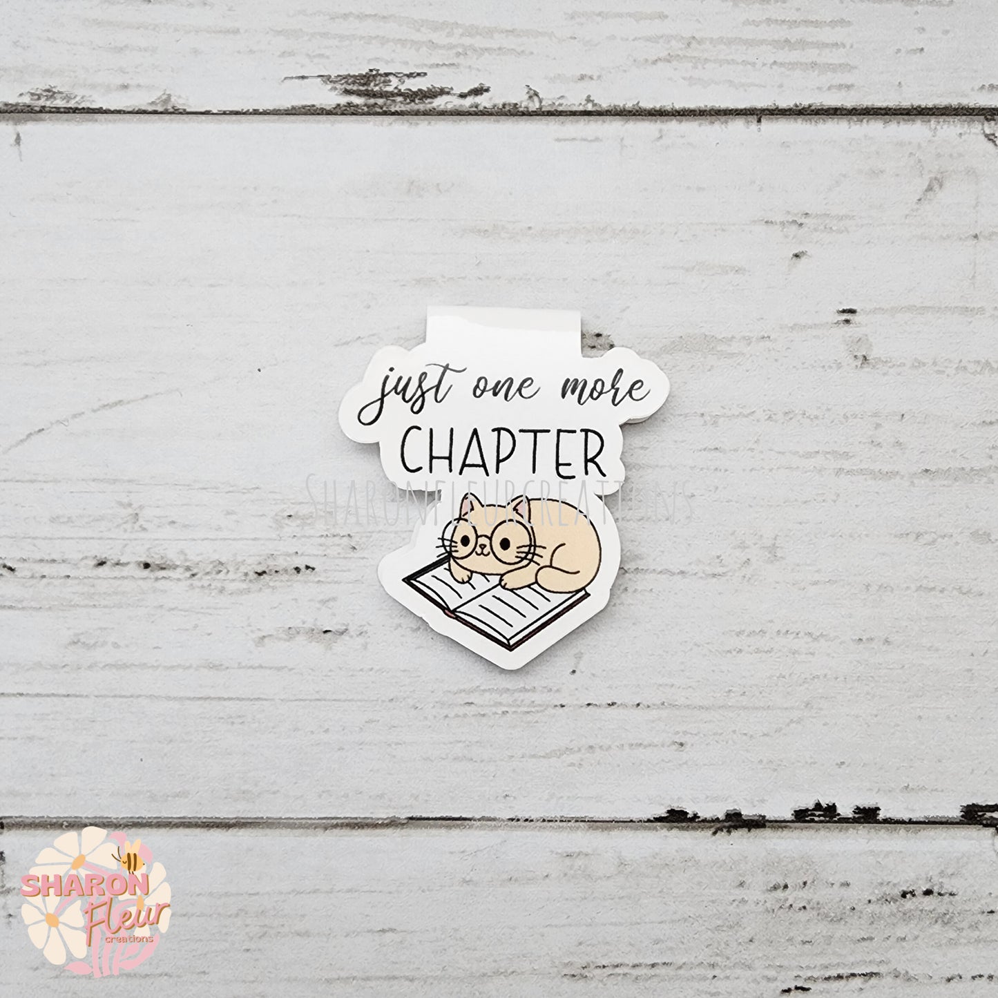 Cat Just One More Chapter Magnetic Bookmark