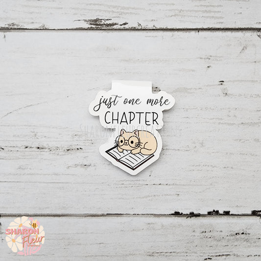 Cat Just One More Chapter Magnetic Bookmark