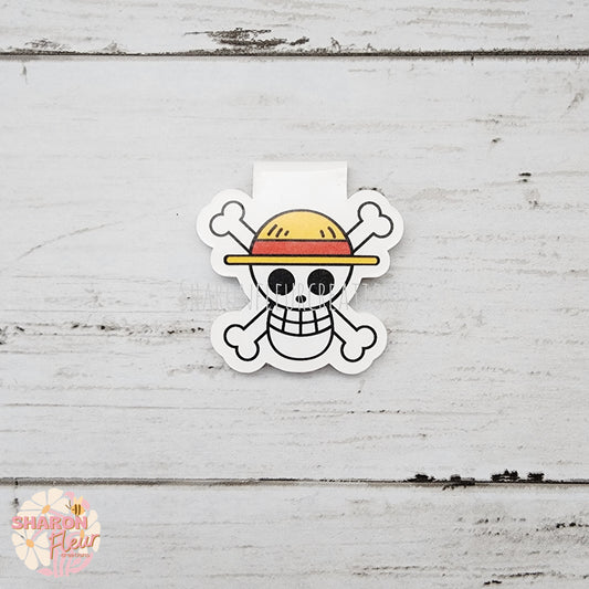 Luffy Jolly Roger One Piece Magnetic Bookmark
