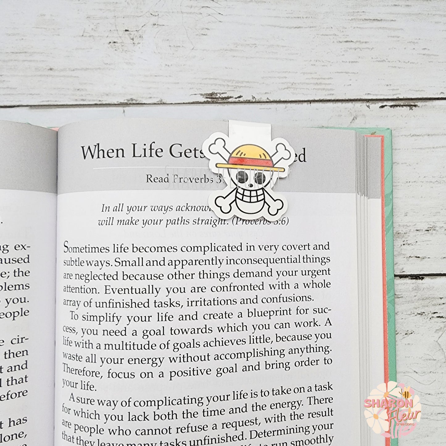 Luffy Jolly Roger One Piece Magnetic Bookmark
