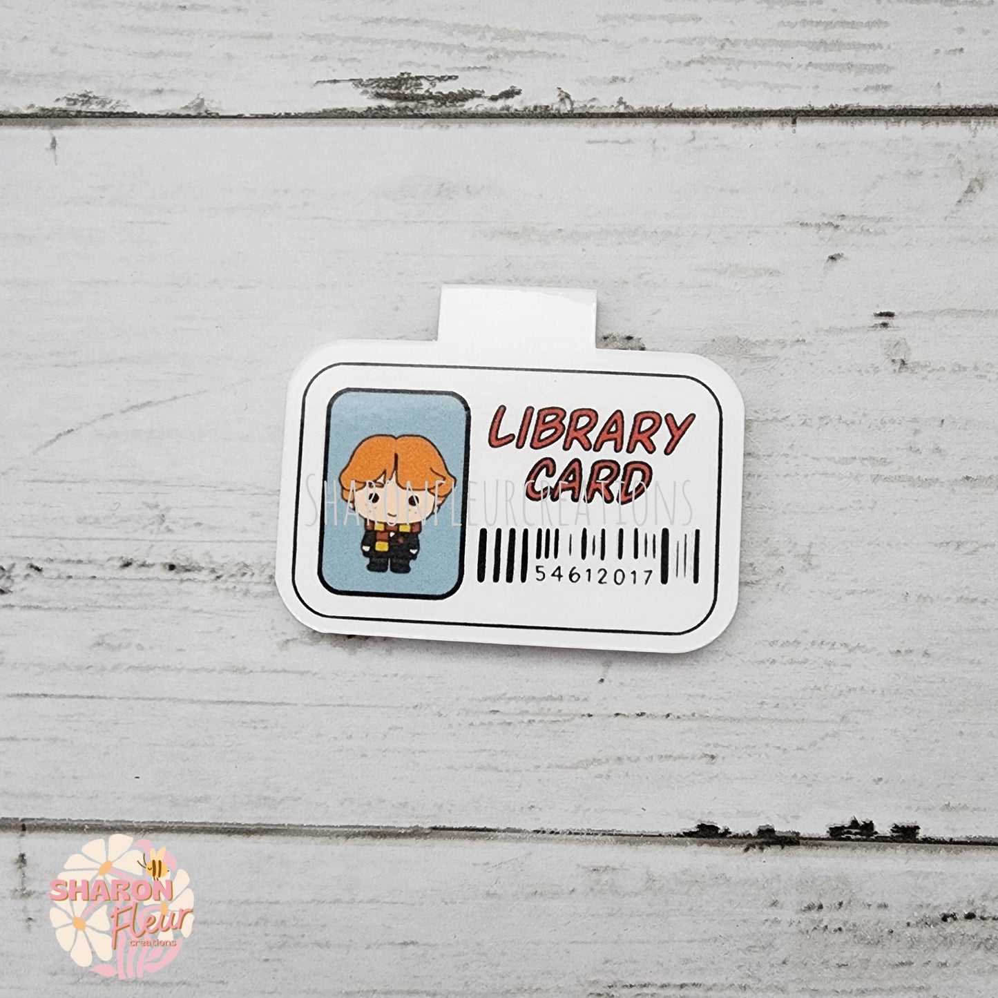 Ron Library Card Magnetic Bookmark