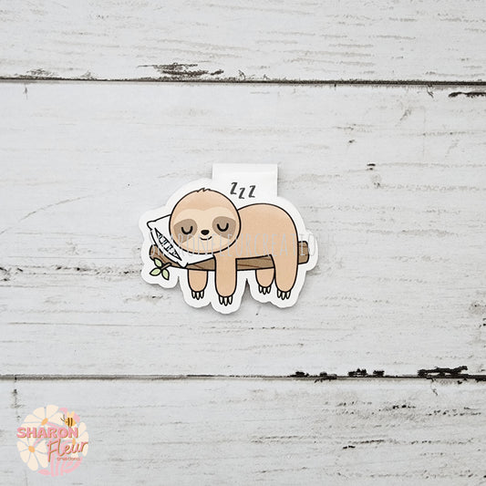 Sloth Sleeping on Branch Magnetic Bookmark