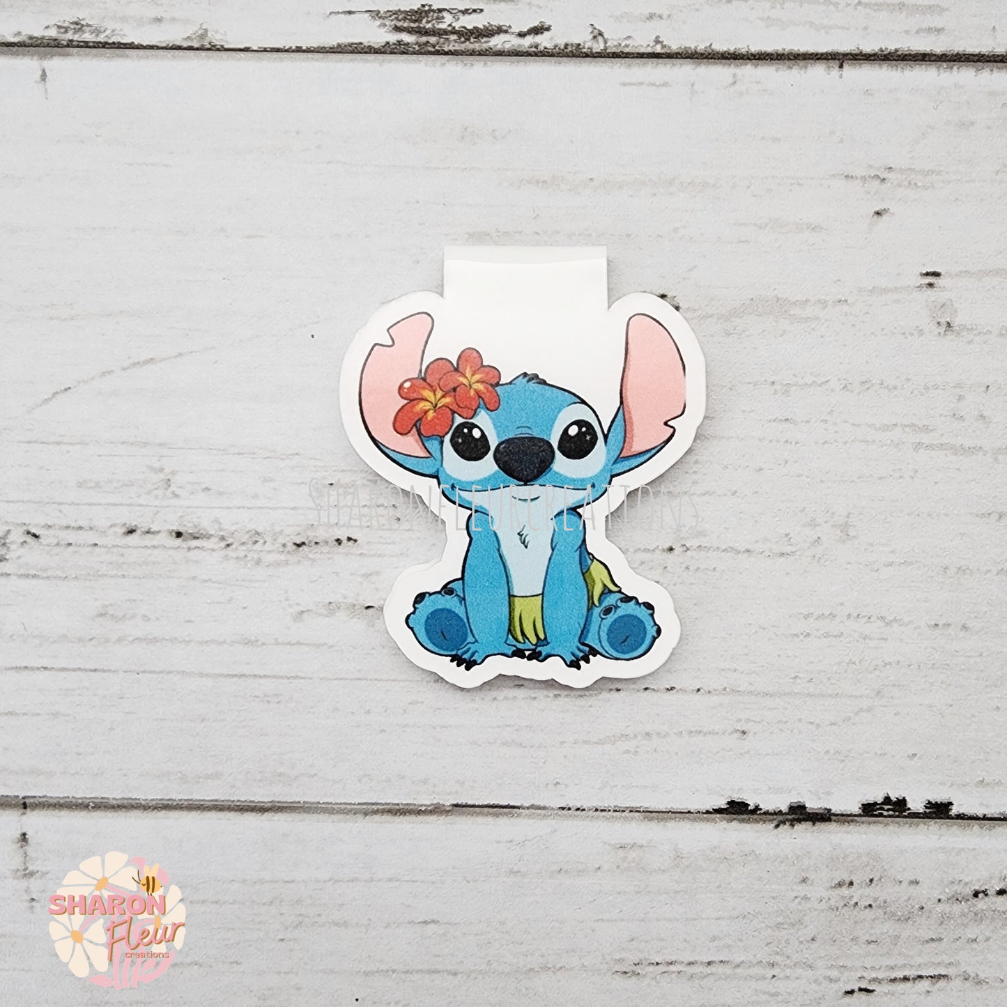 Stitch Flower Magnetic Bookmark